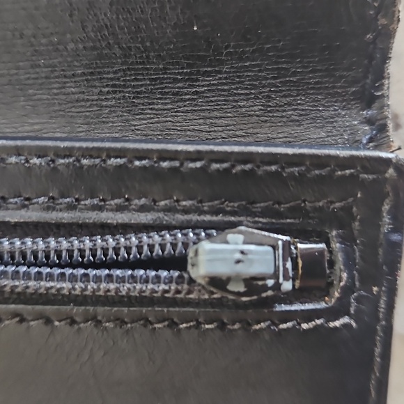 Hermès Calf Black Leather Bean Long Wallet with Dust Bag - Picture 8 of 17